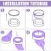Buy 10pcs NizirioOo Refill Film for Diaper Pail - Odor-Tight Cassettes Compatible with Tommee Tippee Sangenic Tec | International Shipping Available - Buy Online on GoSupps.com