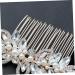Ipetboom Silver Hair Clip Pearl Hair Comb Gold Headpiece Wedding Hair Combs Bridal Headdress Bridal Comb Wedding Hair Accessory Hair Combs for Pearl Hair Barrettes Bride Rose Accessories - Buy Online on GoSupps.com