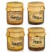 Quinta de Jugais 4 x 280g Jam Jars - Unique Flavours Pumpkin & Almond Fig & Nuts Pineapple & Coconut Peach - No Artificial Ingredients