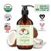 Organic Coconut Oil 1000ml - Pure Fractionated Cold-Pressed Raw Food Quality for Cooking Baking Skin & Hair Care - Buy Online on GoSupps.com