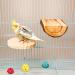 S-Mechanic Natural Wood Parrot Cage Perch Stand for Small/Medium Parrots Lovebird Parakeet - Style 1 - Buy Online on GoSupps.com