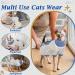 Dertrun Cat Surgery Soft Romper - Anti-Lick Abdominal Wound Suit for Male & Female Cats | Post-Surgery Recovery Collar Replacement (S Blue) - Buy Online on GoSupps.com