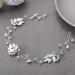 EASEDAILY Rhinestone Bride Wedding Hair Vine - Silver Leaf Crystal Headpiece for Women and Girls - Buy Online on GoSupps.com