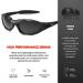 X LOOP Youth Polarized Sports Sunglasses for Boys Age 8-16 - Black | Smoke - Buy Online on GoSupps.com