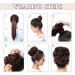 Thick Synthetic Hair Bun Extension - Coffee Brown & Sandy Brown Hairpiece for Women - 45g - Buy Online on GoSupps.com