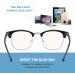 AOMASTE Blue Light Blocking Glasses | Retro Semi Rimless UV400 Computer Eyewear - Buy Online on GoSupps.com