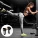 Premium Foot Loop Cable Pull - 2 Pieces Foot Cuffs with Karabiners | Adjustable Ankle Straps for Fitness Training & Leg Extension - Men & Women - Black - Buy Online on GoSupps.com