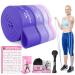 Pull Up Resistance Bands for Women Thicken Dark Purple Pull Up Assistance Exercise Bands with Training Poster Resistance Bands for Working Out Stretching and Physical Therapy(Home Gym)
