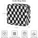 CekPo Sanitary Napkin Storage Bag - Checkered Portable Period Pouch for Women - Black - Buy Online on GoSupps.com