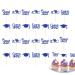 Vigcebit Graduation Cupcake Toppers 2023 | Graduation Cupcake Toppers | Class of 2023 Graduation Cupcake Toppers Diploma Grad Caps Cake Toppers Picks for Graduation Blue