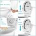 Hibbent Premium One Click Elongated Toilet Seat with Cover - Easy Installation, Quick-Release, Soft Closed - Stable Hinge Design - 18.5'' White Color - Buy Online on GoSupps.com