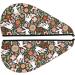 Hair Towel Wrap - Quick Drying Towel Turban with Button - Rabbits on Floral Design - Buy Online on GoSupps.com