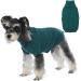 Hjumarayan dog sweater - simple & elegant sweater dog warm dog sweater medium -sized dogs with hole for leash beautiful dog sweater with legs for French bulldog (peacock green) l (chest 53cm back 40cm) peacock green