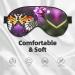 Purple Plum Butterfly Sleep Mask - Adjustable Breathable & Stylish Eye Mask for Comfortable Sleep - Buy Online on GoSupps.com
