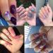 Holographic Nail Sequins Shapes Set - Butterfly, Hearts, Stars | Iridescent Glitter Flakes for Nail Art, Crafts, Makeup - 4 Boxes (Style A) - Buy Online on GoSupps.com