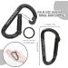 Carabiner Clip 855lbs 3" Heavy Duty D Ring Caribeener Clips Carabiner Keychain Caribeaners for Hammocks Camping Hiking Outdoors Gym Small Carabiners for Dog Leash Harness Key Ring  Black 4 - Buy Online on GoSupps.com