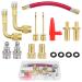 Bicycle valve adapter 12 pieces Bicycle Valard adapter Bicycle valve SET DV SV AV High quality brass for all bicycle pump air pump Ball pump basketball football compressor