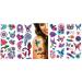 A.S.O. American Made Realistic Temporary Arm Sleeve Temporary Tattoos Tats for Men and Women  Different Tattoo Designs (48-CT Water Color Hummingbirds  Butterflies  Dreamcatcher)