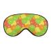Citrus of A Slice of Lime Orange Sleep Mask for Women Adjustable Sleeping Eye Shades Cover with Elastic Strap