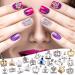 3D Nail Art Crown Studs - Silver/Gold Metal Alloy Charms for DIY Manicure Jewelry - Buy Online on GoSupps.com