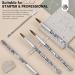 Saviland 4-Piece Acrylic Nail Brush Set with Holder & Cuticle Pusher - Nail Art Tools for Acrylic Powder, Extensions, and Carving | Home DIY and Salon Use - Buy Online on GoSupps.com