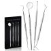 Dental Pick Tools Tooth Picks Stainless Steel Dental Teeth Whitening and Cleaning Oral Care Kit Professional Hygiene Tool Set with Tooth Scraper