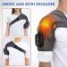 Buy Electric Heating Shoulder Brace with LED Display - Vibration Support Belt for Arthritis - Black - International Shipping Available - Buy Online on GoSupps.com