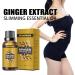 Slimming Ginger Oil - Belly Slim Oil & Cellulite Massage Oil for Women | 3PC Abdominal Drainage & Laxative Essence - Buy Online on GoSupps.com
