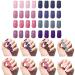MUACHCHA 8 Packs 192 Pieces Colorful Acrylic False Nails Medium Length Square Press on Nails Full Cover UV Coat Solid Color Fake Nails Artificial Nail Art Tips Kit for Women Girls Manicure DIY Nail Design Art Salon Decor...