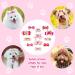 MTLEE 12pc Small Dog Hair Bow Rubber Bands | Cute Pink Pet Hair Bows with Rhinestones | Dog Grooming Accessories for Puppies and Kittens - Buy Online on GoSupps.com