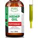 Organic Hemp Seed Oil - Peppermint Flavor 30 000 mg High Potency | Natural Pain Relief Sleep Aid & Relaxation | Non-GMO Vegan | 4 Oz - 4-Pack - Buy Online on GoSupps.com