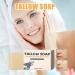 Beef Tallow Soap Bar Natural Soothing Cleanser 3.33x2.44 inches Relaxing Facial Wash Ingredients Moisturizing Body Soap for Bath Shower and Shaving - Buy Online on GoSupps.com