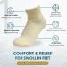 UltraDry Diabetic Socks - 6 Pairs Non-Binding Neuropathy Socks for Men and Women - Pastels Ankle Medium - Buy Online on GoSupps.com