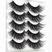 RN BEAUTY 3D False Eyelashes Set - Handmade, Ultra Light, Reusable | Synthetic Fibers & Mink Hair | Soft, Fluffy, Long Wispies for Volume | Makeup Eye Lash Extension - 5 Pairs (3D-C) - Buy Online on GoSupps.com