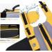 Vivaglory Reflective Dog Lifeguard Vest - Removable Front-Wheel Drive Extra Padding for Swimming & Boating - Yellow XS (35-43cm Chest) - Buy Online on GoSupps.com
