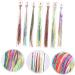 7 Sets Colored Hair Rope Hair Accessories for Girls Hair Tinsel Strands Kids Wigs Girl Scrunchies Colorful Wigs Colored Wig Braided Hair Ropes Tiara Child Ribbon To Weave Polyester - Buy Online on GoSupps.com