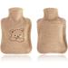 Cuddly Bear Hot Water Bottle - Large 1.8L | Brown Plush | 33x20cm | Cozy & Safe Comfort - Buy Online on GoSupps.com