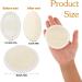 Amabro 6-Piece 8 cm Natural Luffa Sponge Set - Exfoliating Face Scrub Pads & Shower Sponges - Buy Online on GoSupps.com