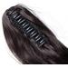 12 Curly Dark Brown Claw Clip Ponytail Synthetic Hair Extension - Long Pony Tail Hairpiece - Buy Online on GoSupps.com