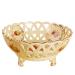 Fruit Bowls Porcelain Fruit Bowl for Kitchen Counter Fruit Bowl Server Ceramic Decorative Dessert Appetizer Cake Candy Fruit Basket Fruit Basket (Color : A)