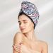 Mandala Microfiber Hair Towel Soft Super Absorbent Quick Dry Wrap for Long Curly & Thick Hair Coral Velvet Hair Cap for Women - Buy Online on GoSupps.com