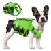 Asenku Dogs Wowers for Small Medium Large Dogs adjustable & ripstop Dog chimney with handle and reflective for boating swimming surfing S green green