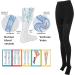 EVTSCAN Elastic Stockings for Varicose Veins | Open Toe Compression Socks for Ankle Protection | International Shipping Available - Buy Online on GoSupps.com