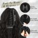 BARSDAR 45 cm Curly Wavy Ponytail Extensions - Natural Synthetic Black Brown Hair for Women - Buy Online on GoSupps.com