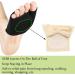 SPORCLO Metatarsal Pads for Men & Women - Ball of Foot Pain Relief Cushion - Gel Inserts & Sleeves - 2 Pairs - Black - Buy Online on GoSupps.com
