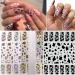 7 Sheets Gold Nail Art Stickers - 3D Self-adhesive Decals for Manicure - Metal Laser Cow Graffiti Design - DIY Nail Decoration for Women, Girls, Kids - Buy Online on GoSupps.com