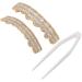 Fashionable Metal Gold Teeth Decoration Plating Teeth Hip Hop Style Tooth Brace Set for Gift for Halloween for Men for Cosplay for Women for Party(Golden)