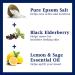 Dr Teal's Foaming Bath with Black Elderberry, Vitamin D & Essential Oils - 34 fl oz - Buy Online on GoSupps.com