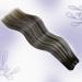 LAAVOO Ombre Black Real Hair Extensions - 35cm Remy Human Hair Tressen Balayage & Hairpin Options - Shop Now! - Buy Online on GoSupps.com
