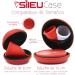Sileu Case Menstrual Cup & Tampon Holder - Elegant Discreet Travel-Friendly 8cm Red Case - Buy Online on GoSupps.com